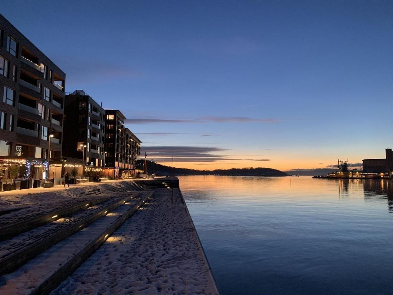 Luxury 2-Bedroom Apartment With Seaview In Oslo City Center 外观 照片